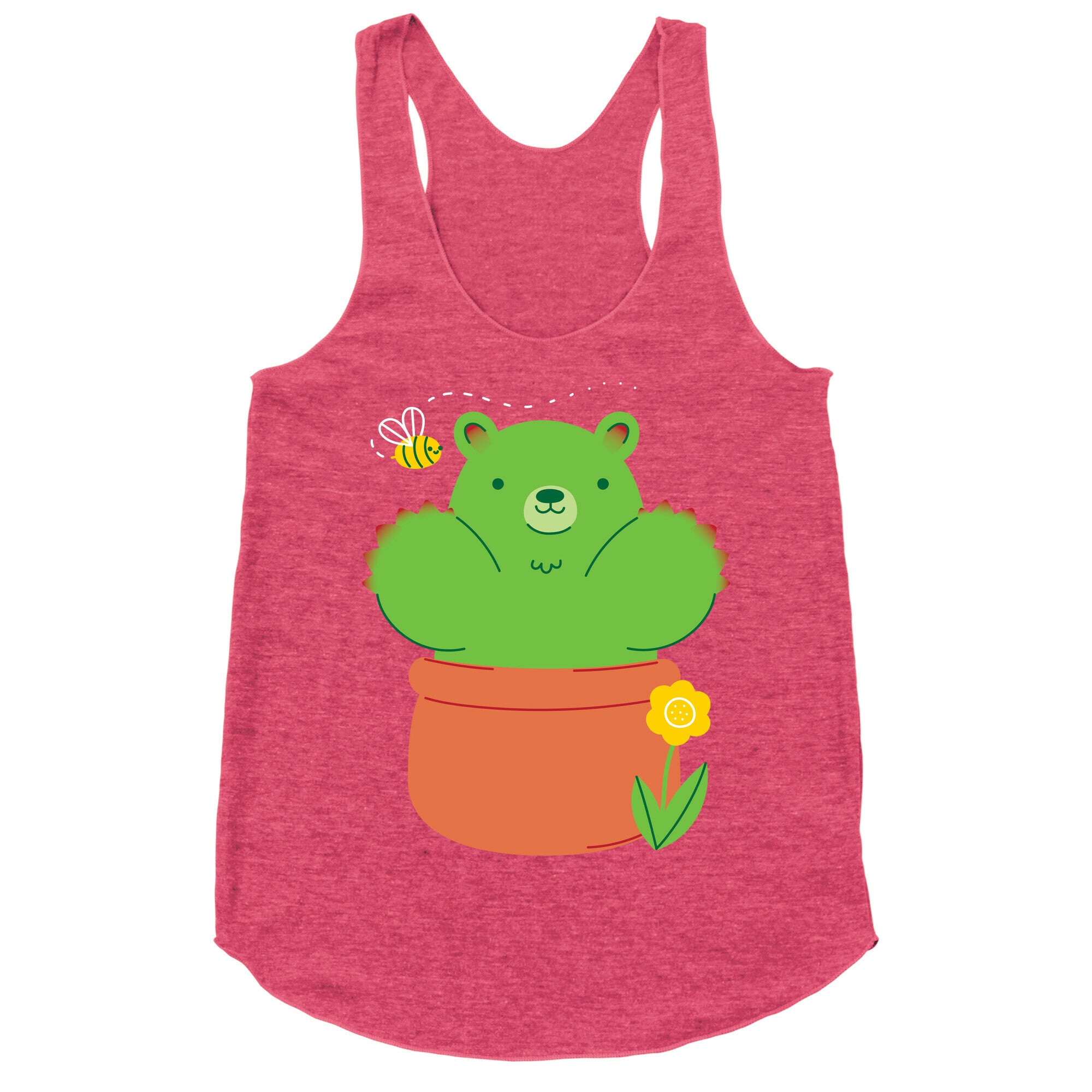 Bear Paw Cactus Racerback Tank